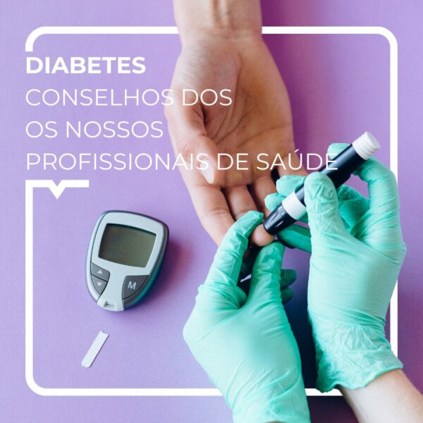 Pessoa que olha para a diabetes de outra pessoa