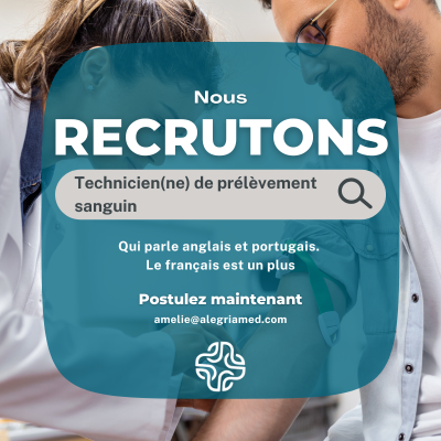 recrutement technicien prélèvement sanguin