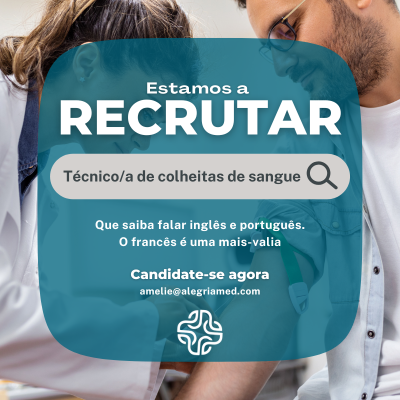 recrutamento técnico de colheita de sangue